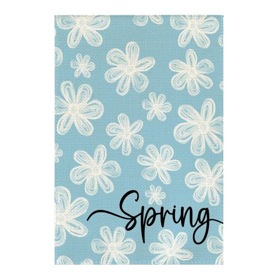Spring Summer Floral Garden Flag 12x18 Inch Vertical Double Sided Colorful