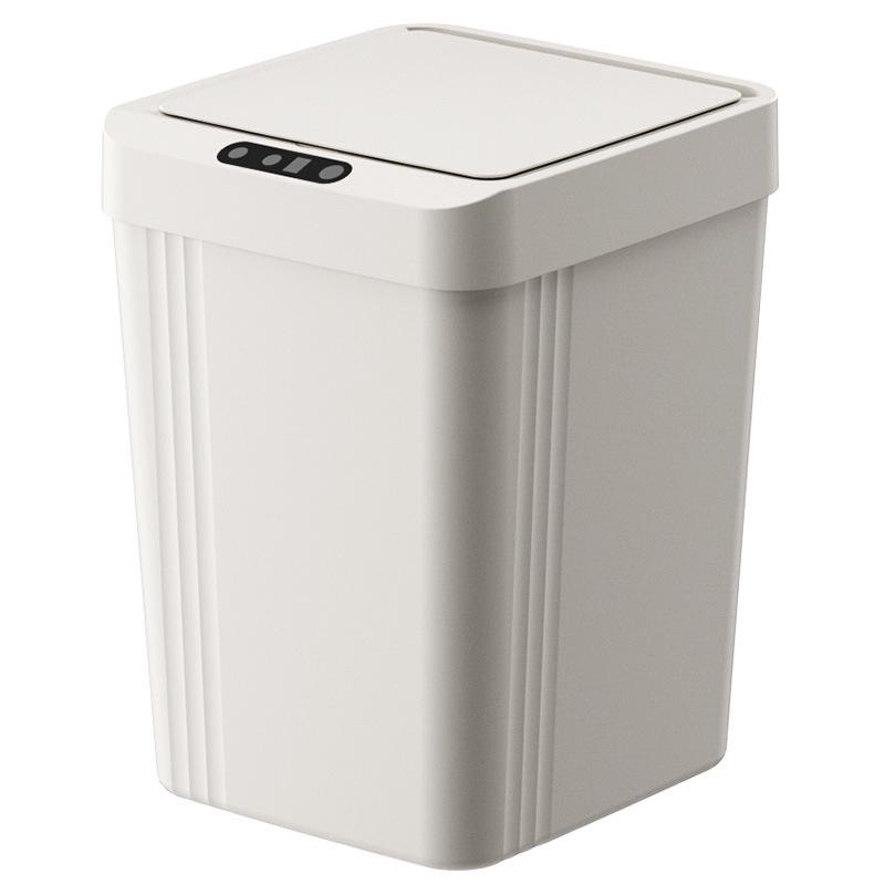 Automatic Smart Sensor Trash Can for Living Room and Bathroom - Minimalist Design with Touch-Free Lid Opening