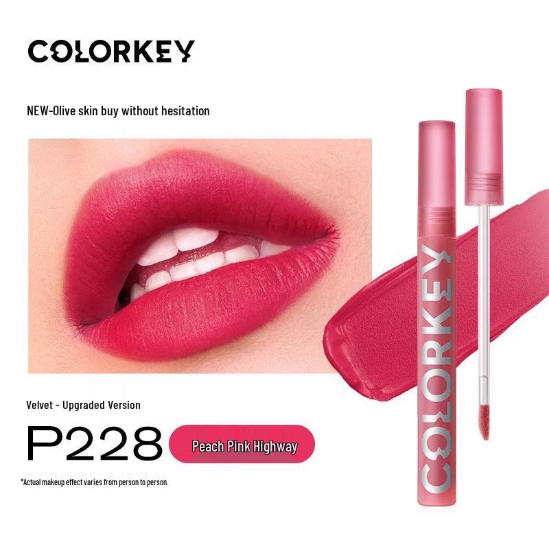 Colorkey Air Velvet Matte Lip Gloss: Brightening, Mirror Finish, Multicolor Lipstick for Women