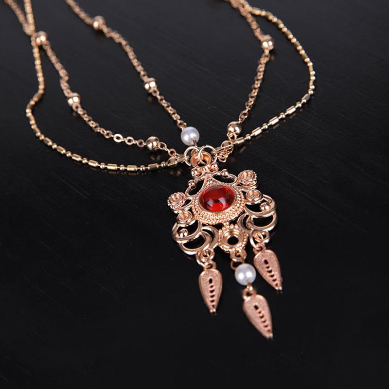 Vintage Hollow Geometry Flower Head Chain Hairbands Bride Hair Accessories Women Layered Tassel Headband Party Ornaments