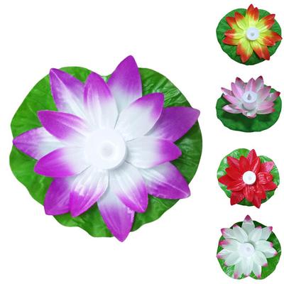 Elektrische Kerze LED Wunschlicht Gartenteich Pool Wasserschwimmer?Lotusblumenlampe