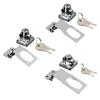 90 Degree Refrigerator Lock Drawer Lock Cabinet Door Lock Wardrobe Buckle Lock Anti-Theft Household Security Cam Lock Hardware