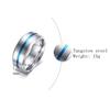 European and American Popular Men's Jewelry 8mm Frosted Men's Ring Ring