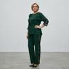 Abbigliamento Donna Taglie Forti Set Elegante Camicia a Maniche Lunghe + Pantaloni Casual