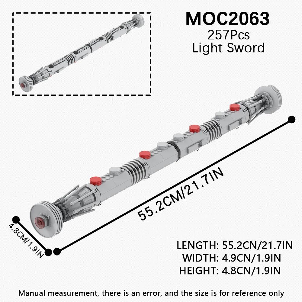 MOOXI Lightsaber MOC Bricks Set Dueling Blaster Laser Movie Space Wars Light Sword Hilt DIY Building Block Weapon Kids Toys Gift