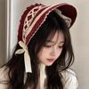 Ruffle Lolita Bonnet Cap Pastorale Style Lace Hat Victorian Headpiece  Halloween Costume