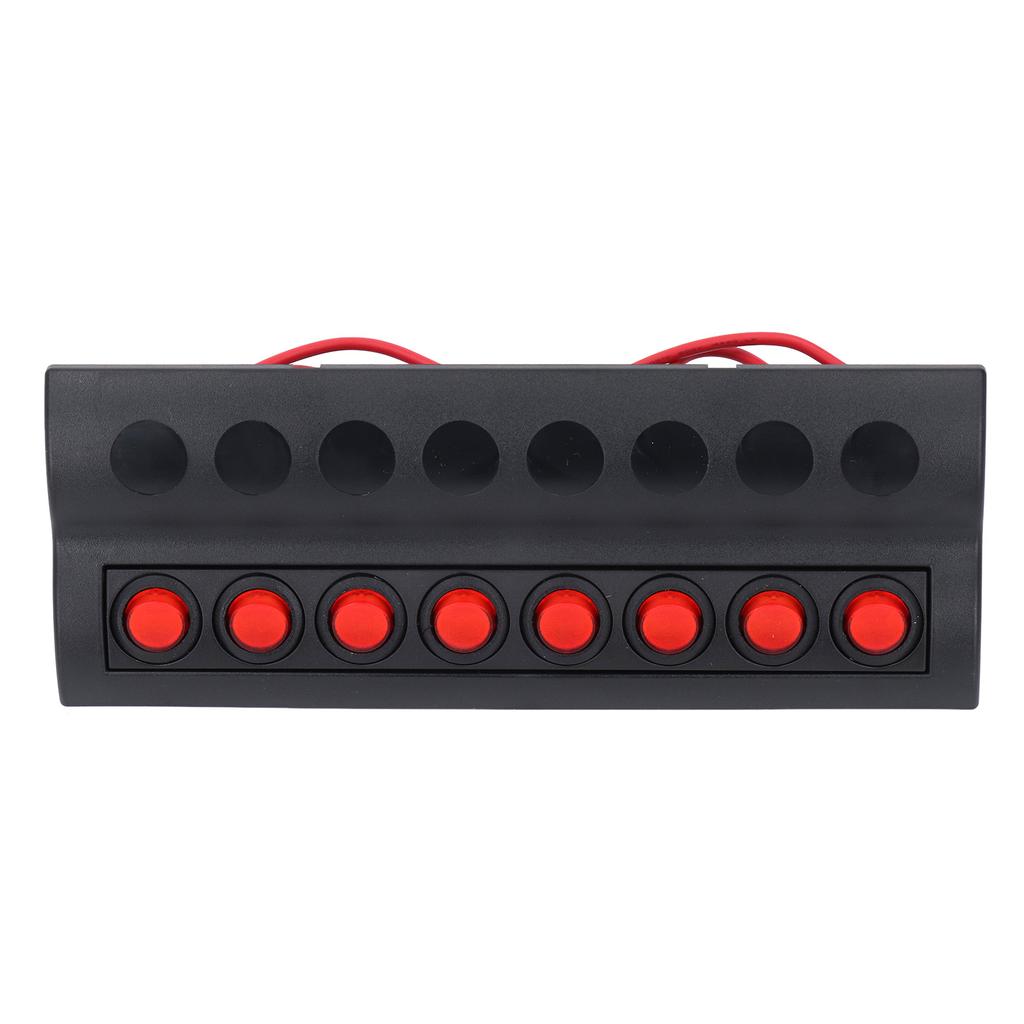 DC12V Electrical Switch Panel 8 Gang Pre Wiring Marine Switch Panel with Overload Protector for RC