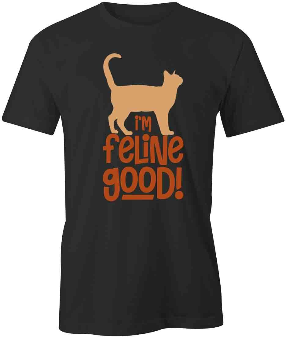I M FELINE GOOD CAT TShirt Tee Short-Sleeved Cotton CLOTHING PET S1BSA81 M