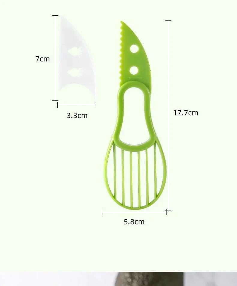 

Слайсер для авокадо, ши, масло, овощечистка, нож для очистки фруктов, сепаратор мякоти, пластиковый нож, кухонные инструменты для овощей, кухонные гаджеты