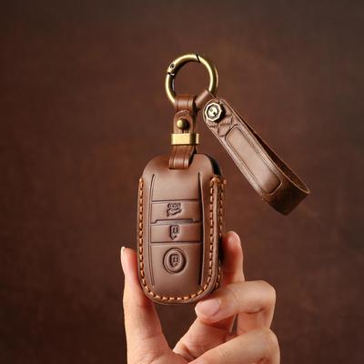 Genuine Leather Key Cover for Kia Models: K3, K4 Zhipao, KX3 Yipao, KX57, CROSS Sorento, K5