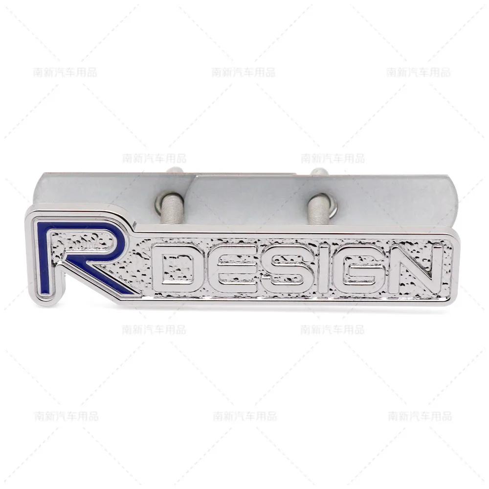 3D Metal Rdesign R Design Front Grill Car Badge Sticker Emblem Decal Decoration For XC40 XC60 XC90 V90 S90 S60 V60 V40 C70