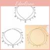 Chaîne de taille minimaliste dorée pour femmes avec pendentif étoile lune et pompon - Bijou d'accessoire pour festival d'été