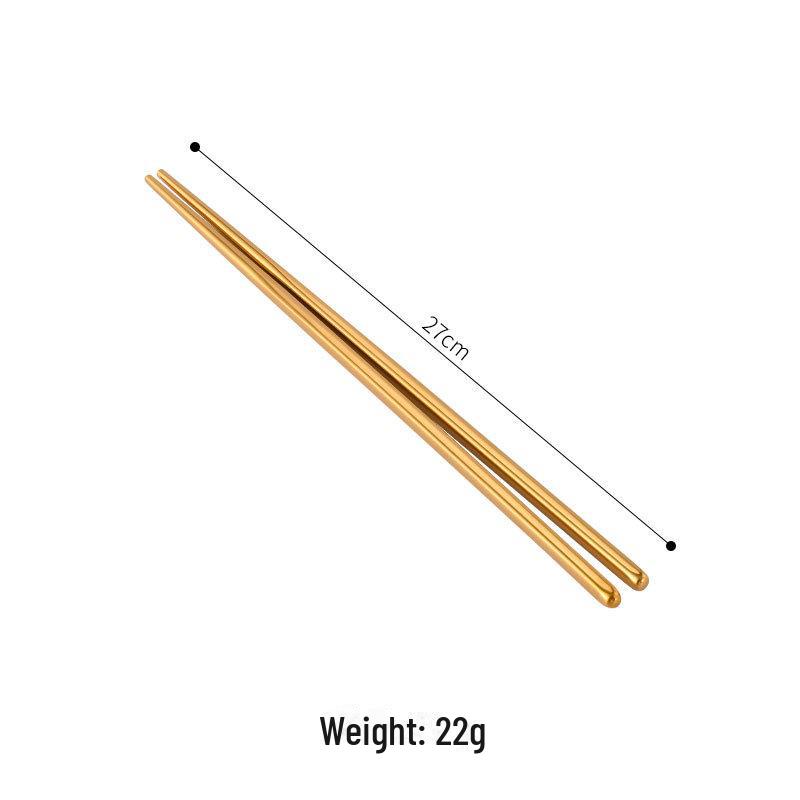 Non-Slip Insulated Stainless Steel Chopsticks for Hot Pot & BBQ