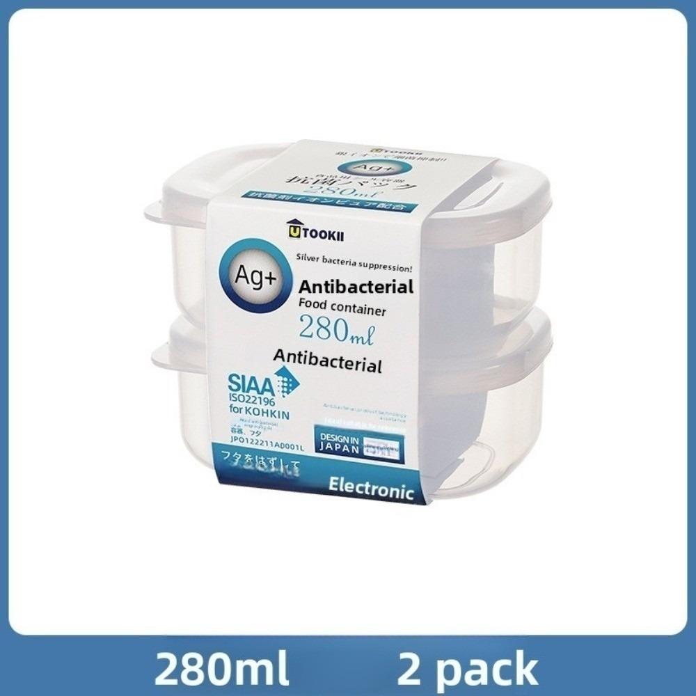 

With Lid Refrigerator Organizer Transparent Sealed Fresh-Keeping Box Antibacterial Food Grade Frozen Storage Box