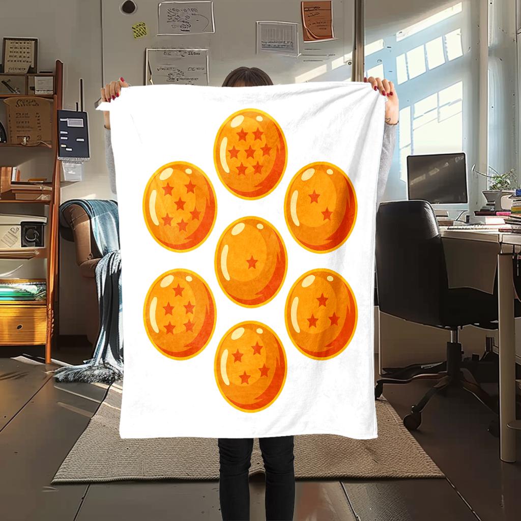 1pz Coperta in Flanella con Stampa Dragon Ball Super, Alta Qualità per Tutte le Stagioni, Decorazione per la Casa, Calore e Comfort, Perfetta per Regali di Natale