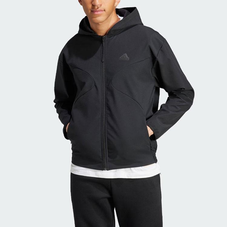 Adidas City Escape Full Zip Hoodie Jackets & Coats Men's Black