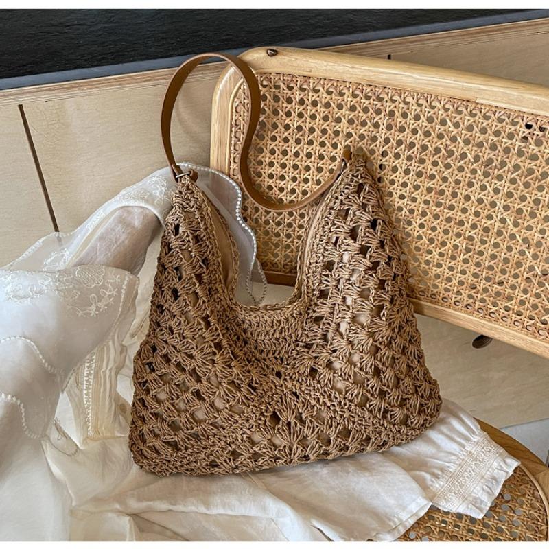 Fashion Vegetable Basket Bucket Bag New Versatile Lychee Pattern Handbag Design Single Shoulder Messenger Bag