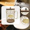 Coffee Capsule Holder Organizer with Wooden Base, Large Capacity, Iron Basket for