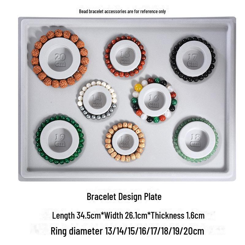 Sortierte Beflockte Schmuck-Präsentations- und Design-Tabletts für DIY-Armbänder und Halsketten