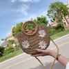 Straw Bag Fashion Women's Bag Single Shoulder Crossbody Bag Summer Beach Holiday Carry-on Basket Bag