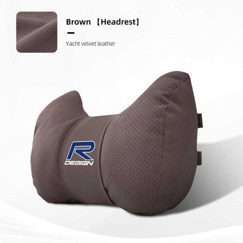 Auto Innenraum Sitz Wildleder Leder Bullenhorn Kopfstütze für Volvo XC60 S60 V40 V50 V60 S80 S40 C30 AWD C70 S40 S60 S80 S90 T6 V70 V9
