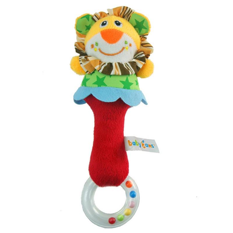 Babyfans Plush Animal Shaker With Colorful Beads Perfect For Sensory Development, Hand-eye Coordination, And Interactive Play
