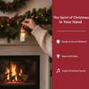 Light Up Christmas Key Ring Keyboard Clicker Button Sound Pendant Voice Keychain  Party Small Gift