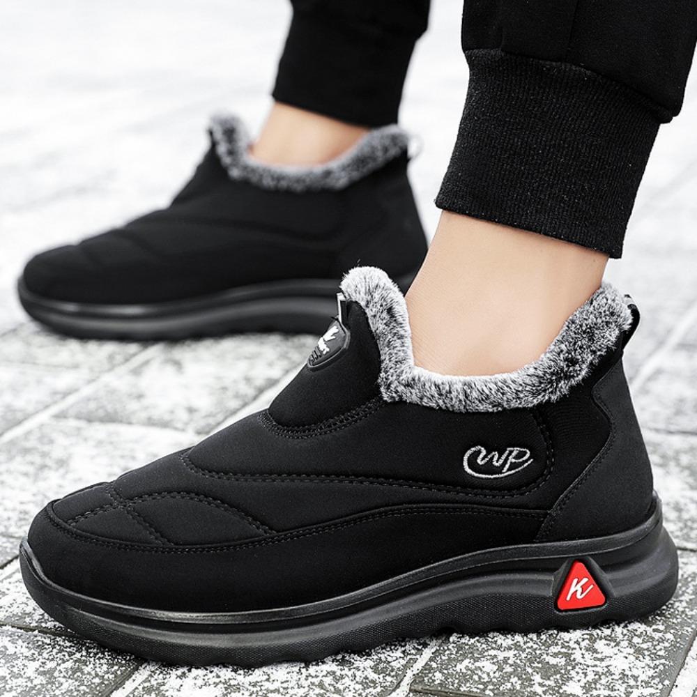 Cotton shoes winter warm snow boots men and women same style one-pedal cotton boots piled thickened high-top warm boots
