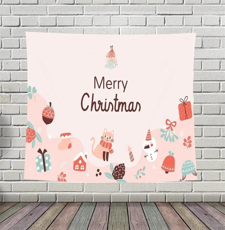 Рождественский простой креативный гобелен для гостиной — фото 4