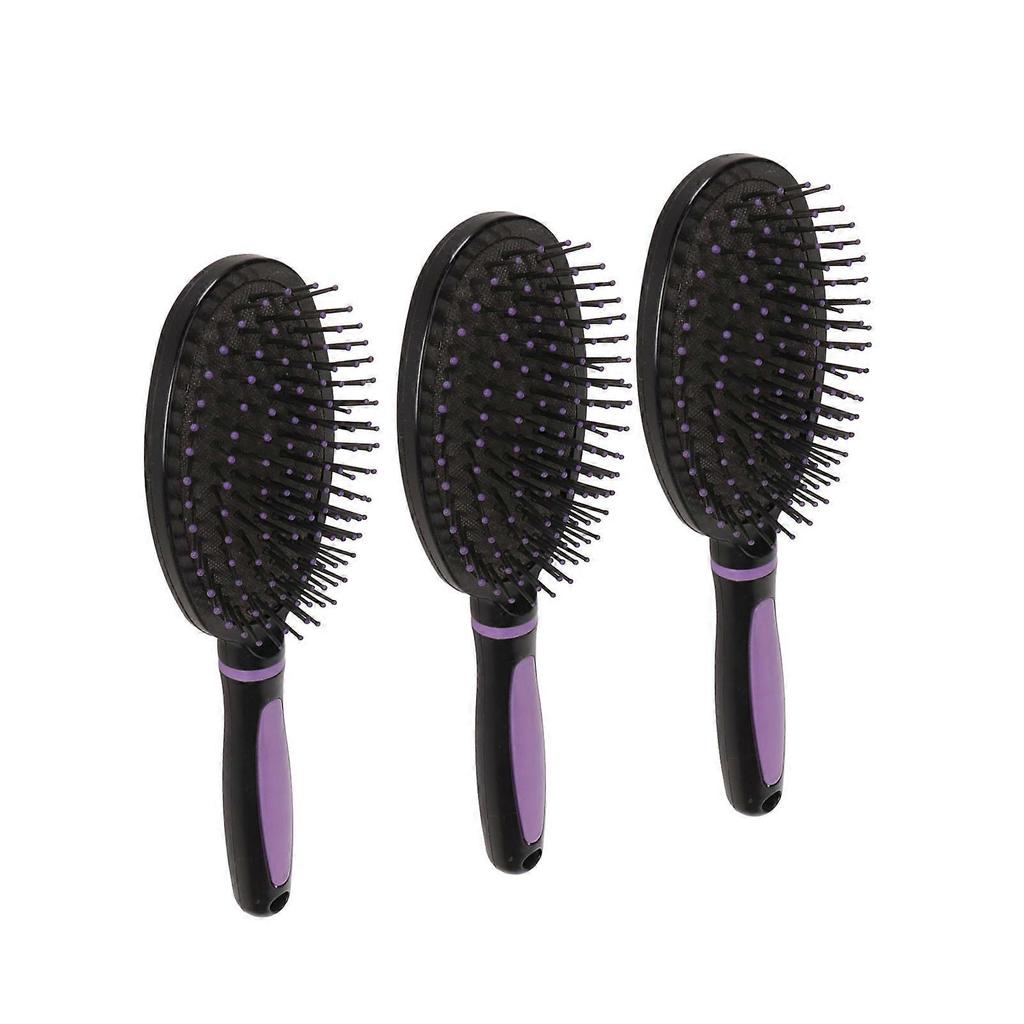 3 Pcs Oval Hair Teasing Comb Scalp Massager Styling Large Board Air Cushion Brush Comb for Household