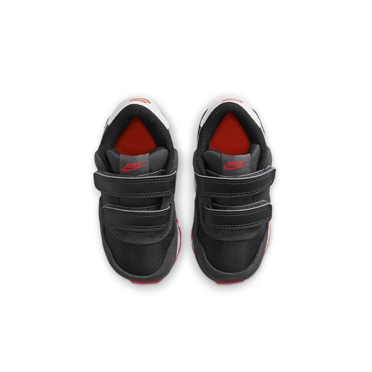 Nike MD Valiant Hook and loop Low top Toddler Shoes Black White Red Infant And Toddler CN8560-016