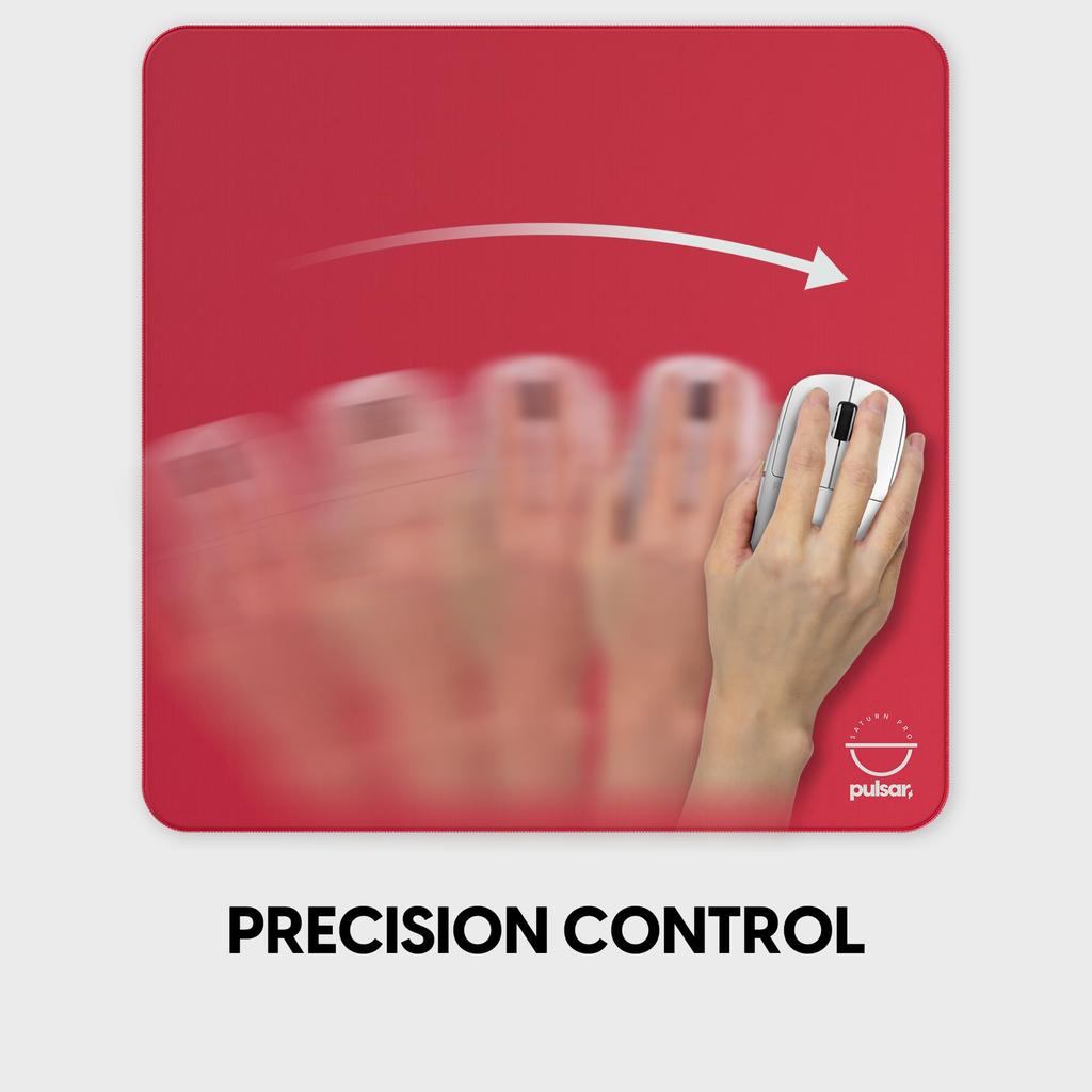 Pulsar Gaming Gears eSports Specification Gaming XLSQ eS Saturn Pro 50cm x 50cm x 3mm Radiant Mousepad, Size, Firm, (XLSQ, Ruby)