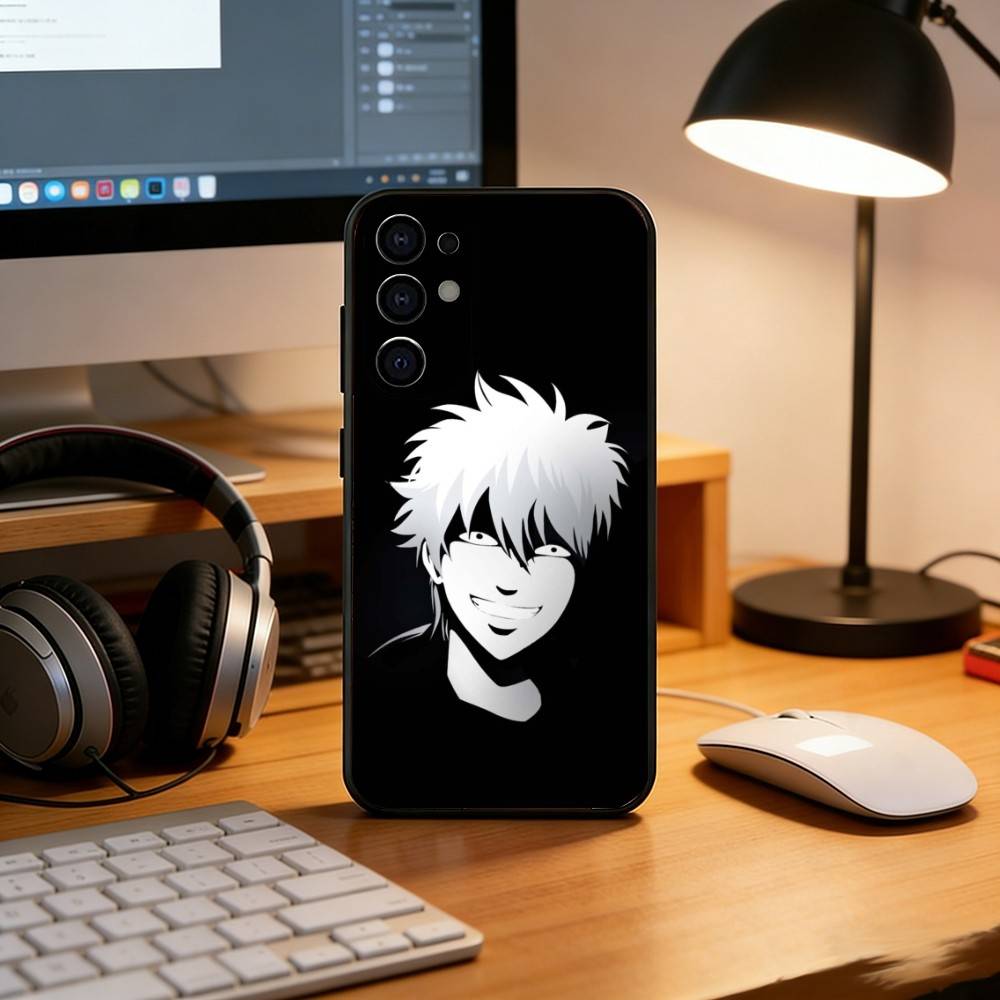 Anime G-Gintama Phone Case For Samsung S25,S24,S21,S22,S23,S30,Ultra,S20,Plus,Fe,Soft Silicone Black Cover