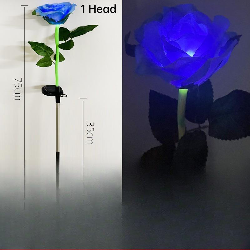 Solar Garden Lights Latest Version Outdoor Solar Lights, Changing Rose Lights, Garden Decor,  More Realistic Rose Flowers
