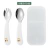 2pcs/Set Baby Gadget Tableware Children Utensil Stainles Steel Toddler Dinnerware Cutlery Cartoon Infant Food Feeding Spoon Fork