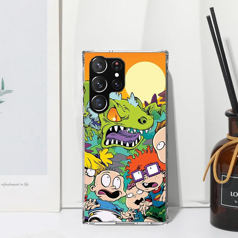 Cartoon R-Rugrat Phone Case For Samsung Galaxy S24 S23 S22 S21 Fe S20 Ultra S10 S9 + S8 Plus S10E Art Fundas Back Cover