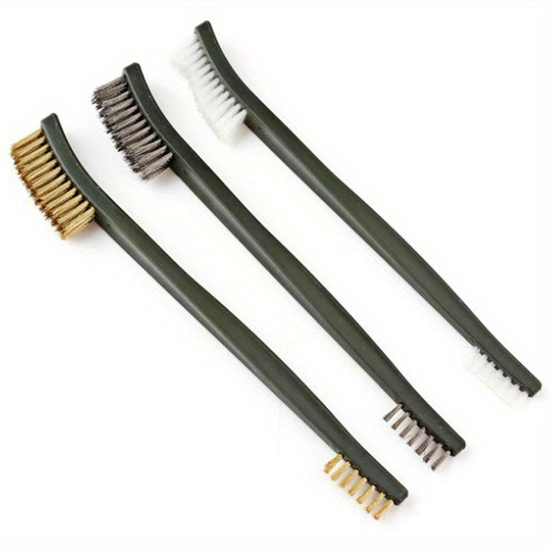 6pcs Wire Brush Set Steel Metal Brass Nylon Cleaning Polishing Rust Brush Metal Cleaning Brush Tool