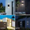2Pcs Solar Powered Solar Wall Light Waterproof Solar Garden Light LED Solar Light  Home Balcony