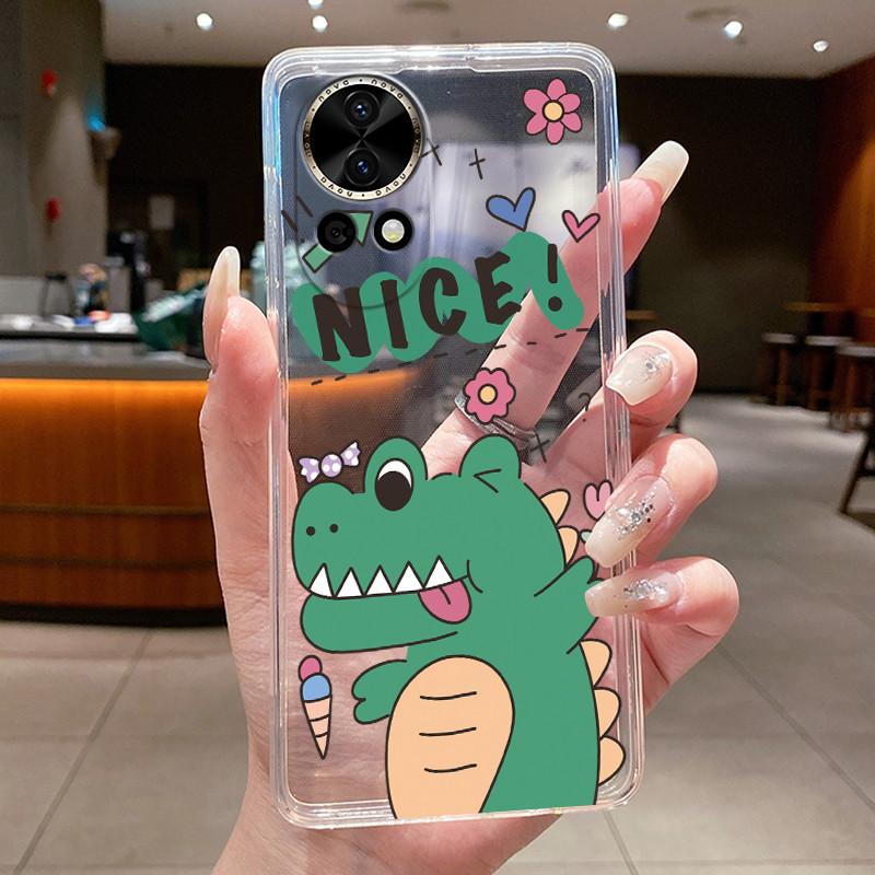 Nova12 Hülle Klar Luxus Mode Schmetterling Blume Weiches TPU Silikon Rückabdeckung Für Huawei Nova 12 Pro Transparente Handyhüllen