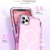 Transparent Shockproof Case For iPhone 17/16/ 15/ 14/ 13 Series Cover Compatible With MagSafe, Triple Layer Magnetic Charging, Drop-Proof Phone Case