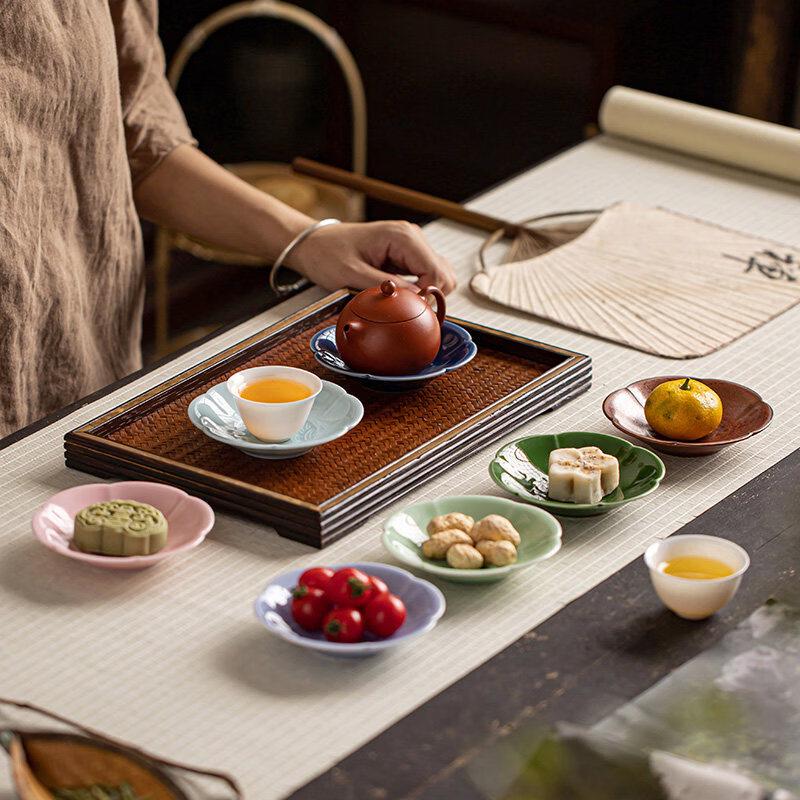 Kemert 7-Piece Chinese Ceramic Fruit & Dessert Plate Set