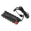 2 in 1 Hub Splitter 5 5V 3PIN ARGB Ports 6 12V 4PIN PWM Ports 15PIN SATA Power Supply CPU Chassis Cooling Fan Hub