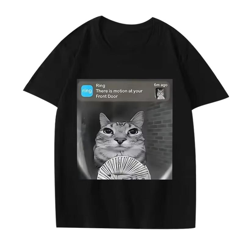 Certifikovaný Blázen Vtipné Kočičí Meme Tričko Živý Grafický Design Krátký Rukáv Lze Prát v Pračce Ležérní Sportovní Košile pro Teenagery Dospělé