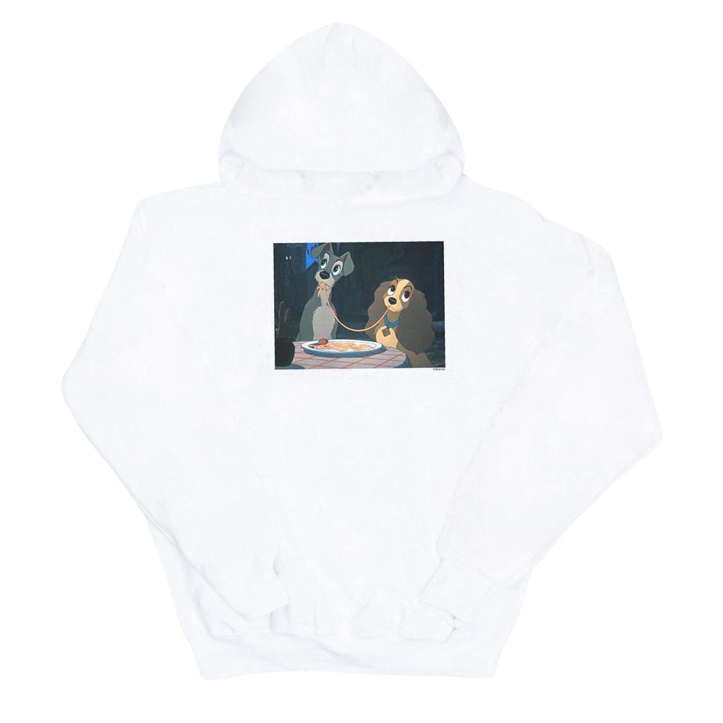 Disney Womens/Ladies Lady And The Tramp Spaghetti Slurp Hoodie