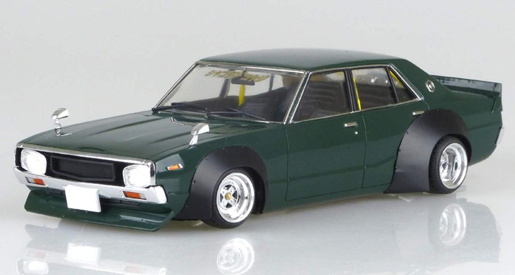 Aoshima Bunka Kyozai Seria Liberty Walk 8 LB Works Nissan Skyline Kenmeri 4Dr 2015 Model Plastikowy 1/24 Nie. wer.