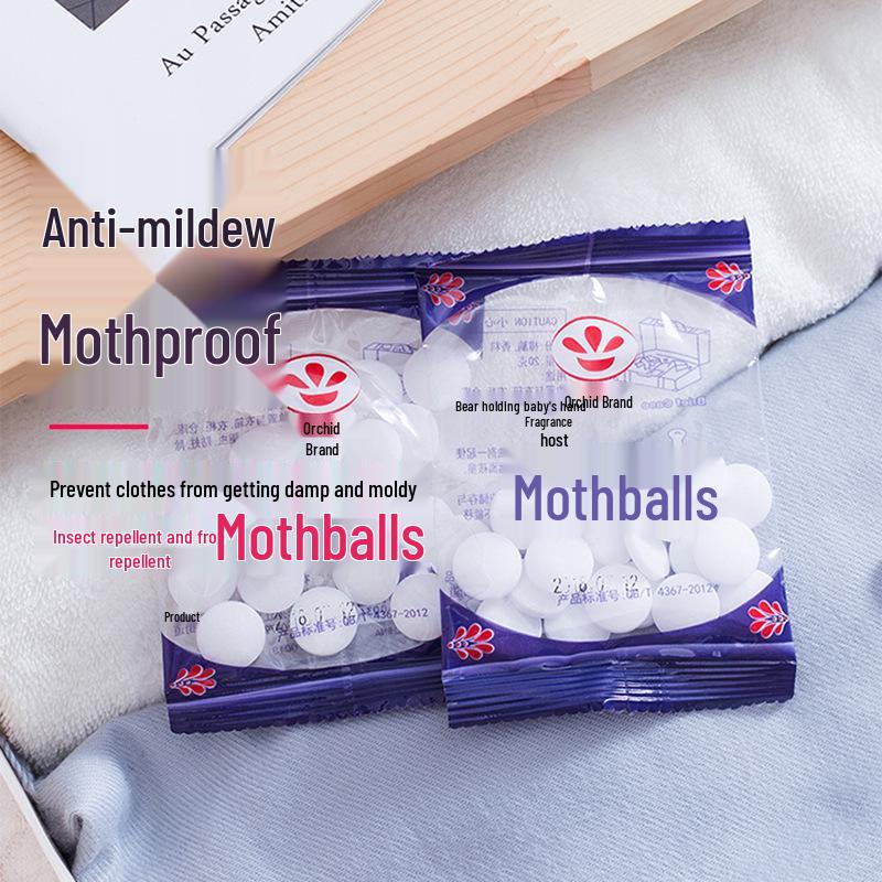 Camphor Insect-Repellent Deodorant Balls for Wardrobe and Household Use