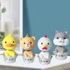 4 Car Interior Ornament Dashboard Decoration Spring Statue Figurine Small Gadget Decor Toy Cake