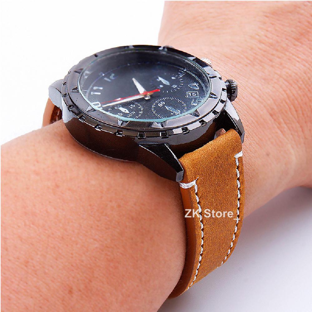 Genuine Retro Leather Watch Strap 20mm 22mm 24mm Vintage Strap 18mm Quick Release Men Universal Replacement Bracelet Accessories