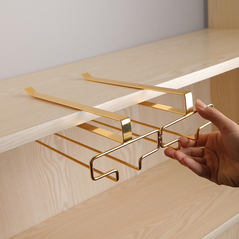 Punchfri opp-ned vinglassholder - Moderne hengende oppbevaring for stettglass