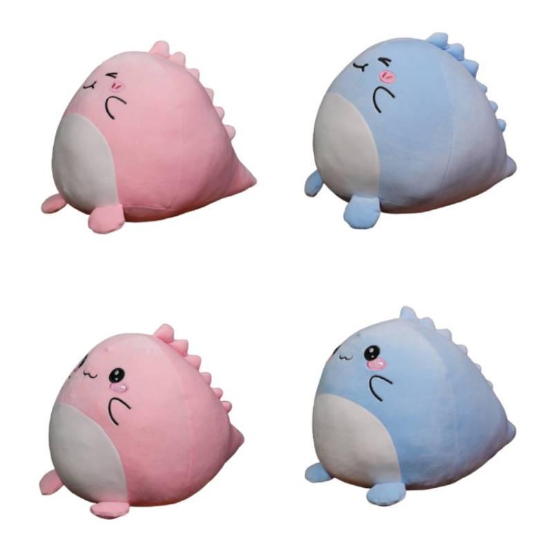 Squishmallow Dinosaur Plush Toy Super Soft Short Plush Blue/pink 20cm/7.87in